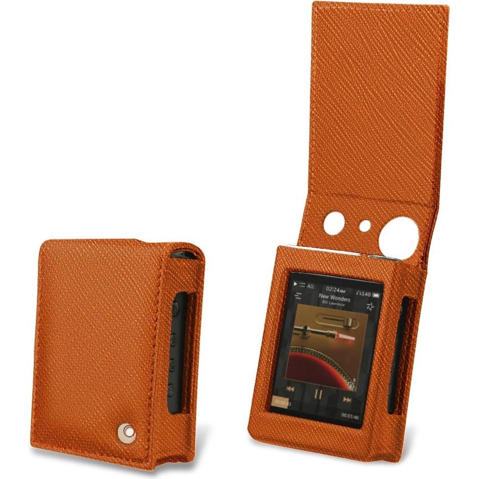 Noreve Lederschutzhülle vertikal, MP3 Tasche + Hülle, Orange