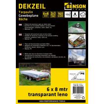 Produktbild Benson Gewebeplane 6 x 8 m transparent Leno (8 x 6 m)