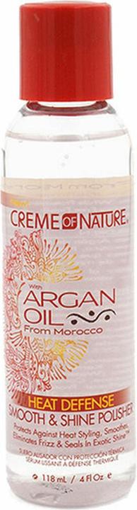 Actual product image Creme of Nature Argan Oil Heat Defense Gloss and Shine Polisher 118ml (Body oil, 118 ml)