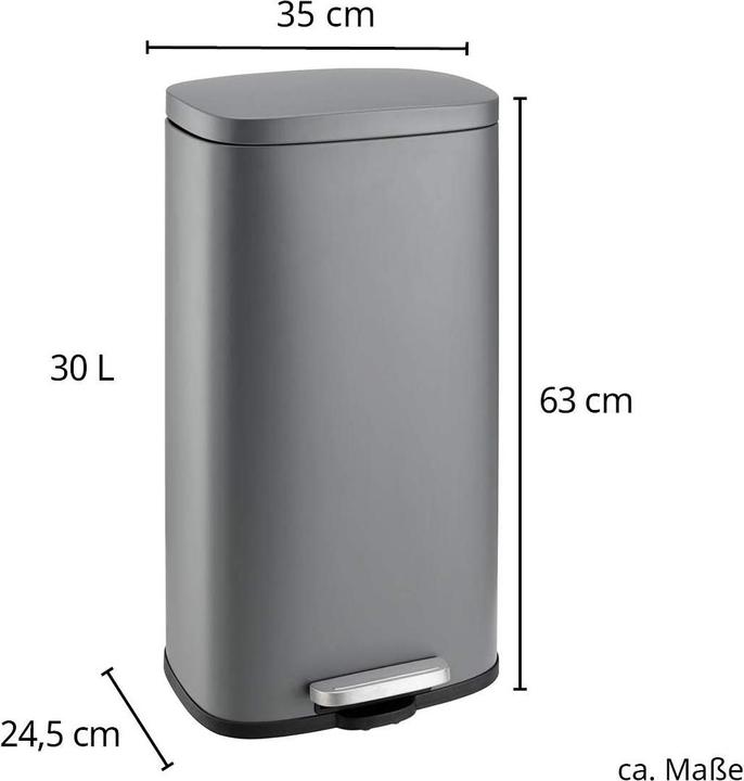 Actual product image Svita Waste Bin TQ30 Grey (30 l)