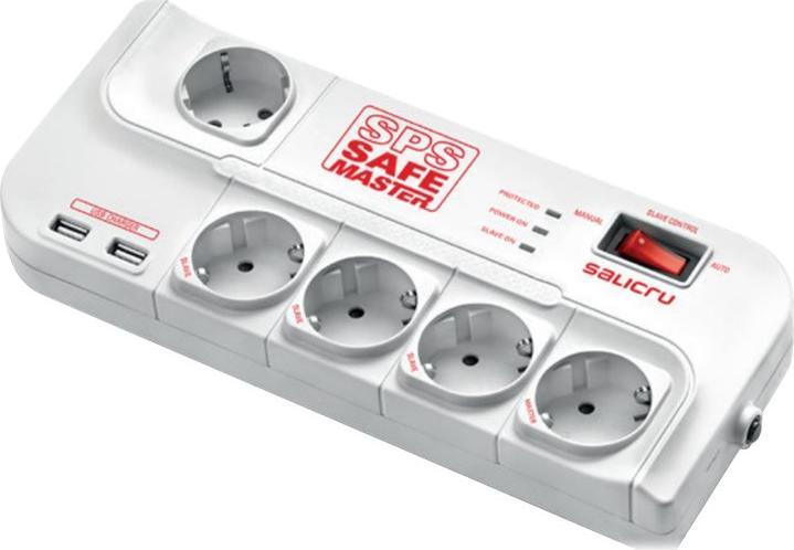 Actual product image Salicru SPS Safe Master Active electrical protectors (5x, CEE 7/3, 1.80 m)
