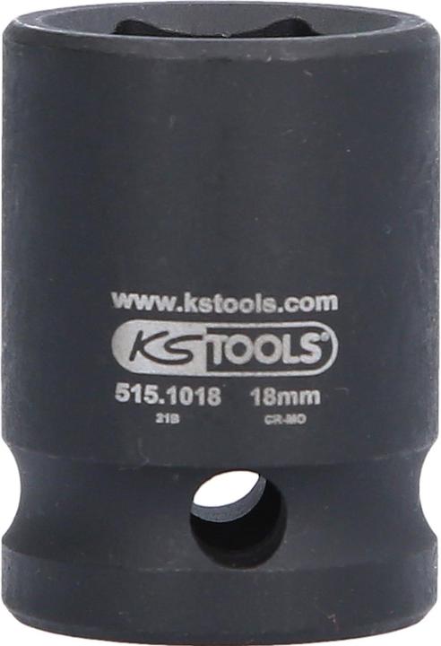Actual product image KS Tools 1/2" power socket short (18 mm)