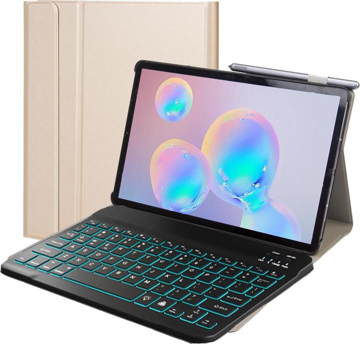 Lobwerk 2in1 Bluetooth Tastatur und Cover für Samsung Galaxy Tab S6 Lite SM-P610 SM-P615 Case Schutz Hülle G (X)