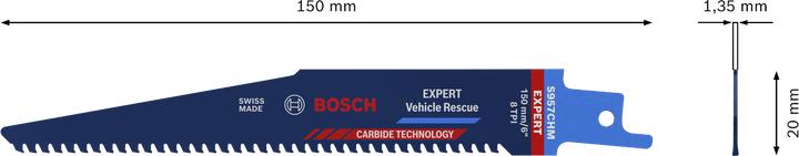 Produktbild Bosch Professional Zubehör EXPERT ‘Vehicle Rescue’ S 957 CHM Säbelsägeblatt, 10 Stück