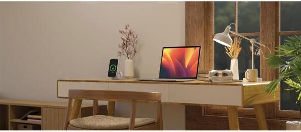 Actual product image Belkin BoostCharge Pro 2-in-1 Qi2 charging station (15 W)