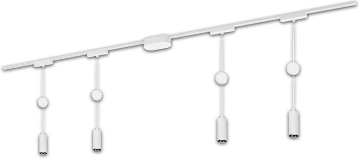 Briloner Luxtrail 48V Schienensystem, Set, 2m, Weiss, 4x5W