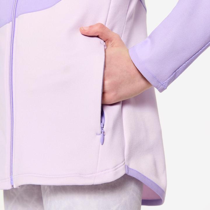 Immagine prodotto Decathlon Trainingsjacke Mädchen tailliert - helllila/dunkellila
