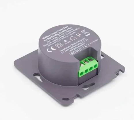 Shelly 2-output Power Base for Wall Display i-series