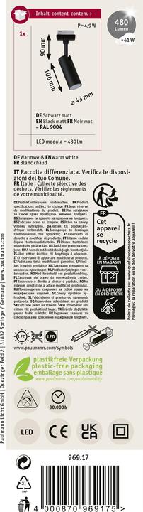 Actual product image Paulmann URail Spot Tubo (160 lm, E27)