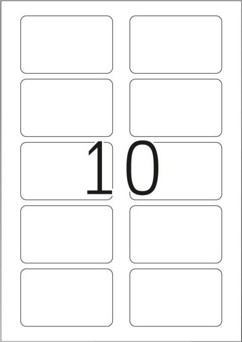 Actual product image HERMA A4 removable name labels