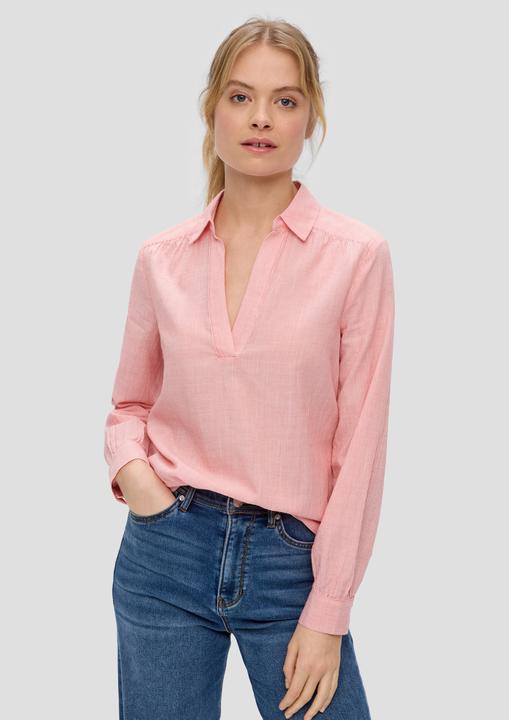 Produktbild s.Oliver Hemdbluse aus Baumwoll-Viskosemix (40)