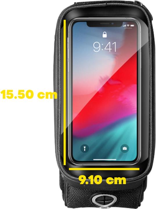 Immagine prodotto Wildman Borsa per telaio di bicicletta ES3, volume totale di 1 litro (1 l, Borsa telaio)