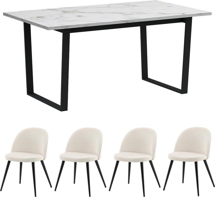 Produktbild Ebuy24 Tischgruppe Tilst (160 x 90 x 74 cm)