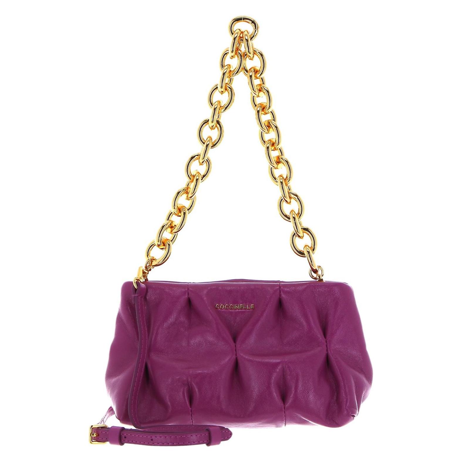 Coccinelle, Damen, Handtasche, Ophelie Goodie Rock Handbag Craquele Leather, Violett