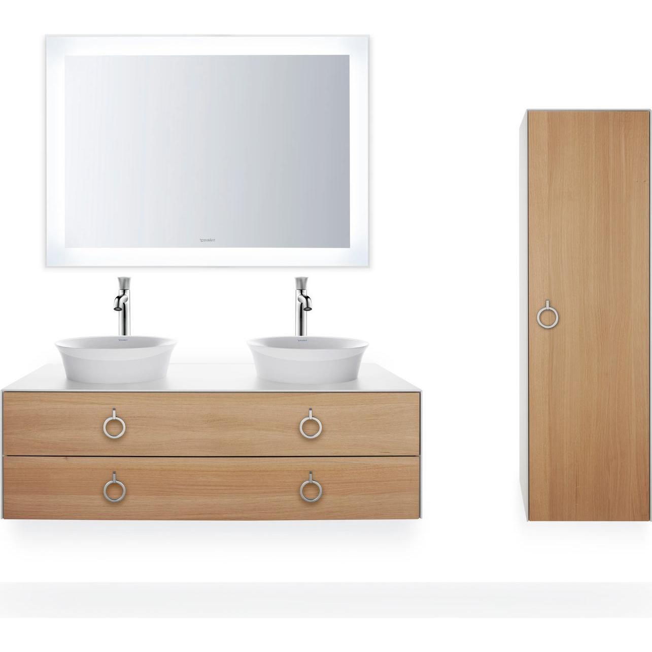 Duravit, Waschbecken, Aufsatzbecken WHITE TULIP d= 430 o ÜL ohne Hahnlochbank weiss WG (430 mm, 430 mm)