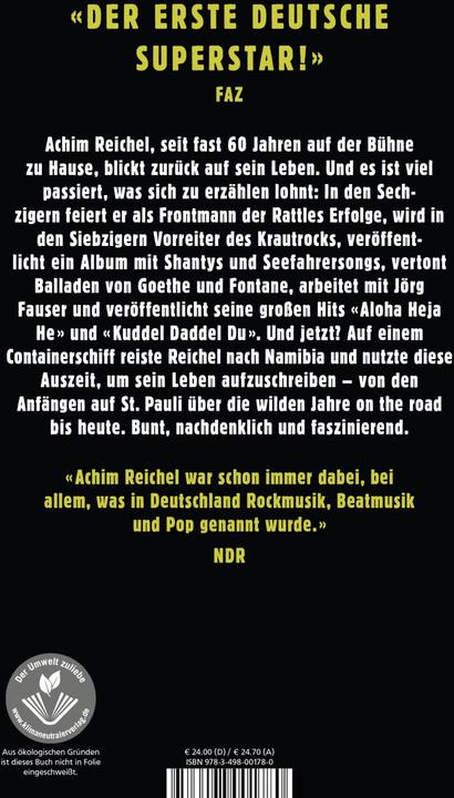 Image du produit Ich hab das Paradies gesehen (Allemand, Achim Reichel, 2020)