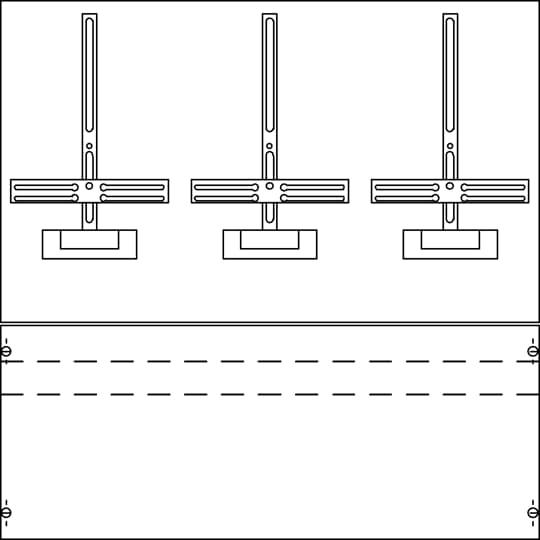 Striebel & John, Verteilerschrank Zubehör, STR KF140SB MeÃplatte unbestückt