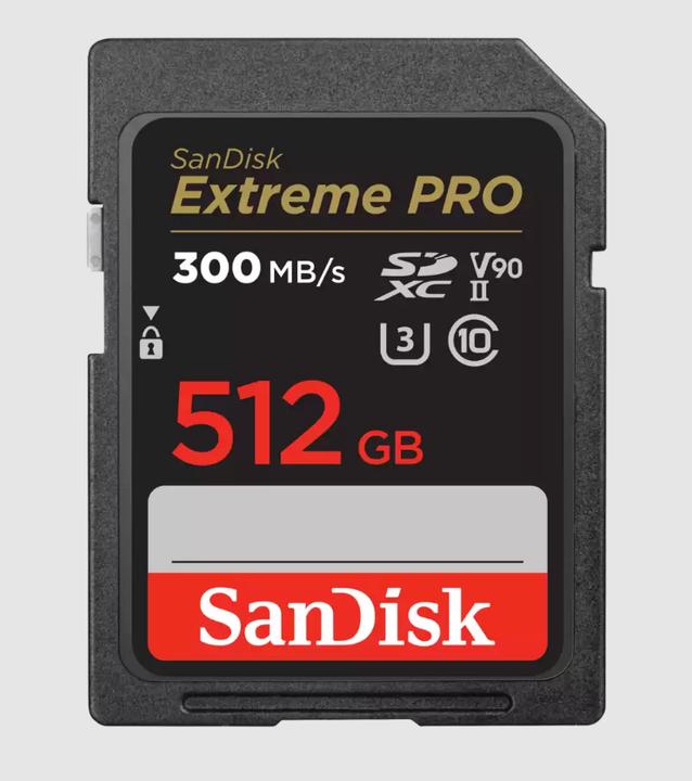 Actual product image SANDISK Extreme Pro (512 GB, SDXC, U3, UHS-II)