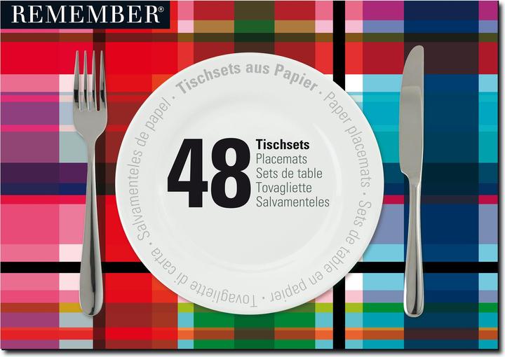 Produktbild Remember PaperPlacemat Tischset-Block mix (48 x, 30 x 42 cm)