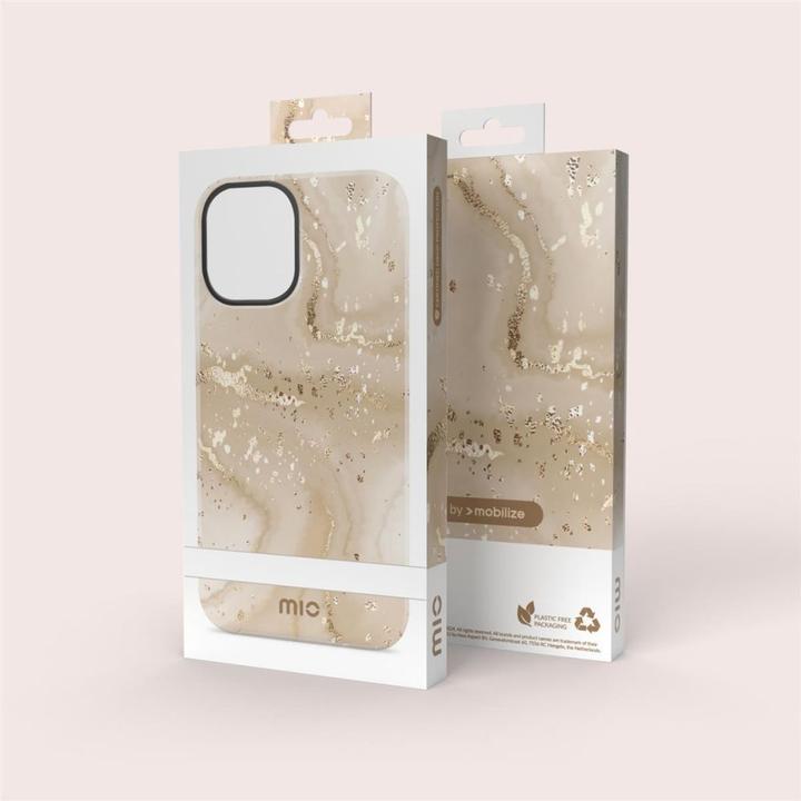 Immagine prodotto Mio Back panel cover Gold Marble Magsafe Compatible for iPhone 13/14/15 (Apple iPhone 13, Apple iPhone 14, Apple iPhone 15)