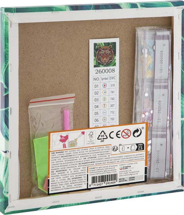 Produktbild Grafix Leinwand Diamond Painting Tiger