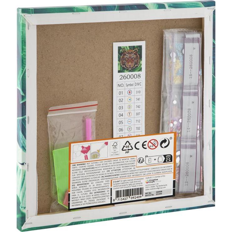 Thumbnail - Grafix Leinwand Diamond Painting Tiger