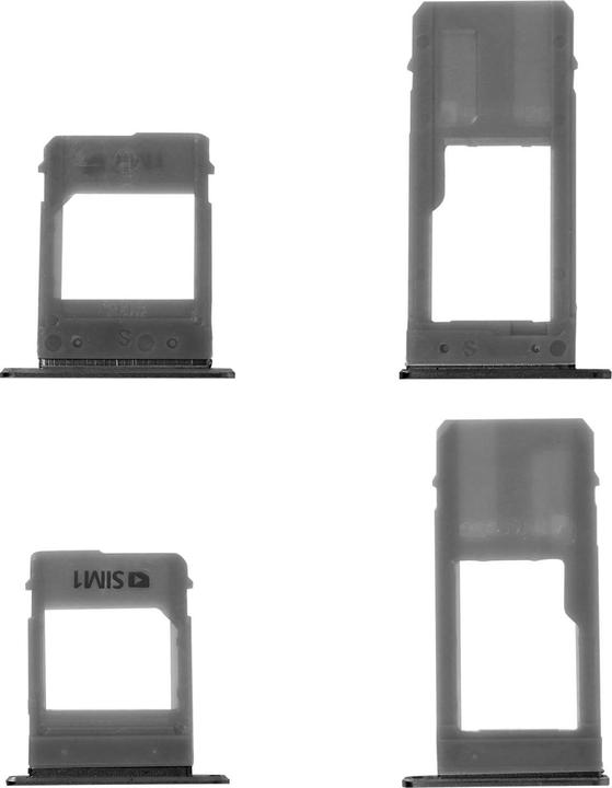 Actual product image Avizar SIM card holder + micro SD card holder black for Samsung Galaxy A5 2017 (SIM holder)