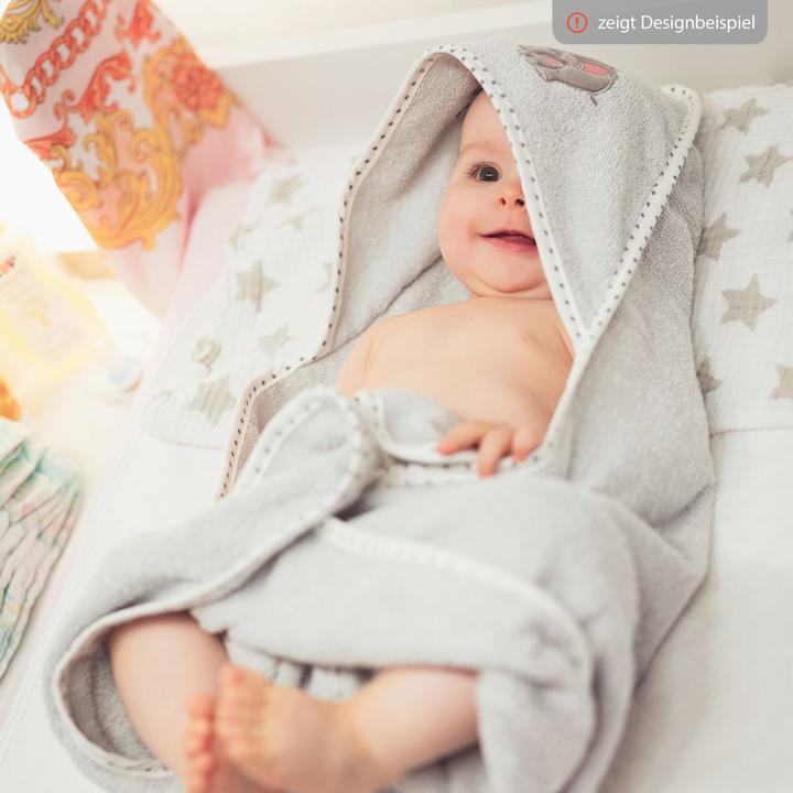 Produktbild Fillikid Kapuzenbadetuch Nilpferd 75 x 75 cm