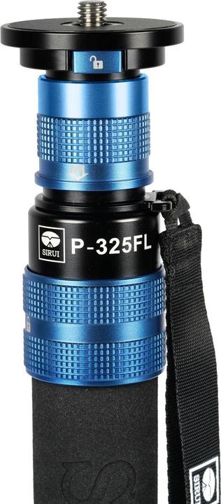 Actual product image Sirui P-325FL Carbon monopod 178 cm with stand spreader + video head VH-10 (Metal, Carbon)