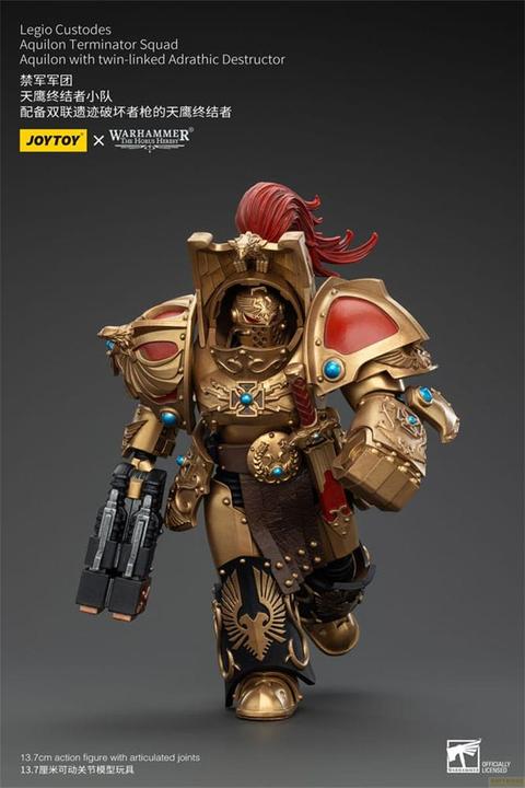 Produktbild Joy Toy Warhammer The Horus Heresy Actionfigur 1/18 Legio Custodes Aquilon Terminator Squad Aquilon with twi