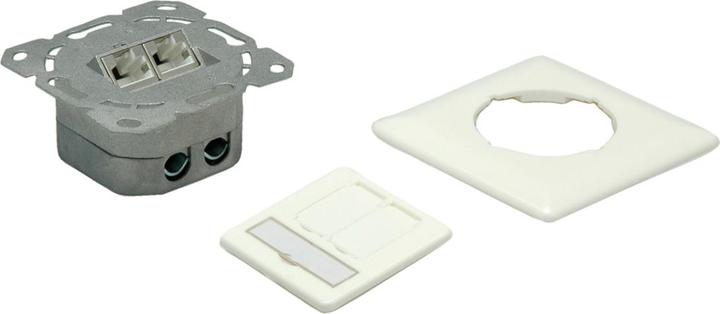 Produktbild Value Kat.6a Dose, 2x STP, Unterputz, senkrecht, weiss
