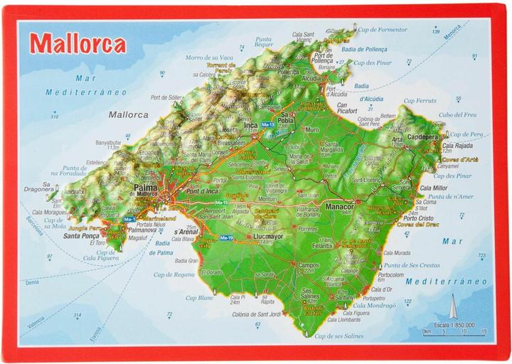 Produktbild Reliefpostkarte Mallorca