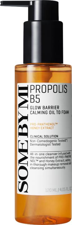 Some By Mi Propolis B5 Calming Oil To Foam Facial Cleansing Oil 120Ml (Cleansing lotion, 120 ml)
