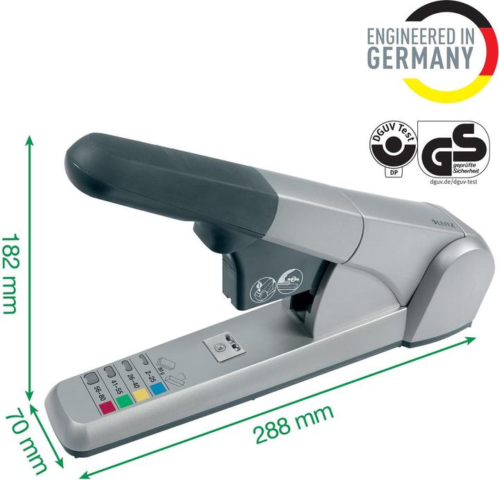 Actual product image Leitz Block stapling machine 5551 (80 Sheets)