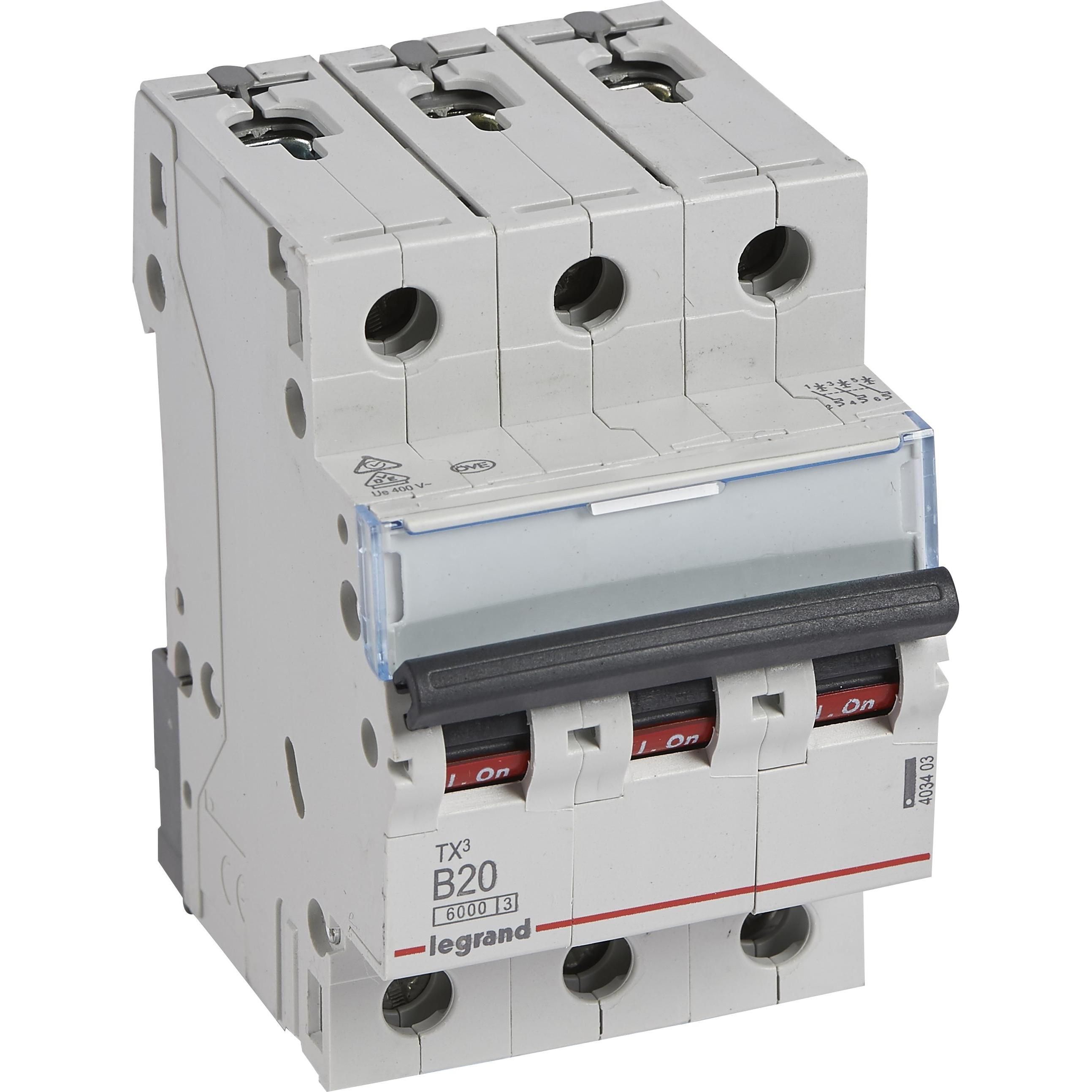 Legrand, Schutzschalter, TX3 Leitungsschutzschalter B-Charakteristik