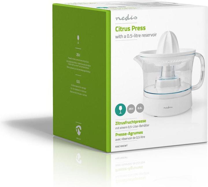 Produktbild Nedis KAJC100CWT Zitruspresse 25 W 0,7 l l weiss