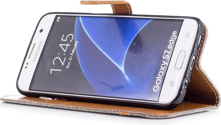Actual product image König Design Case Mobile Protection for Samsung Galaxy S7 Edge Case Cover Wallet Case New (Samsung Galaxy S7 Edge)