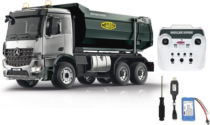 Actual product image Jamara Dump Truck Mercedes-Benz Arocs Metal Meiller 1:20 2.4GHz