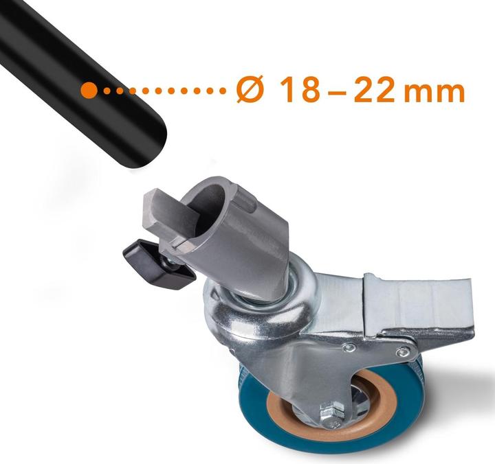 Produktbild Walimex pro pro 23093 Stativrollen Pro 7522 3er-Set 75mm (Stativfuss)