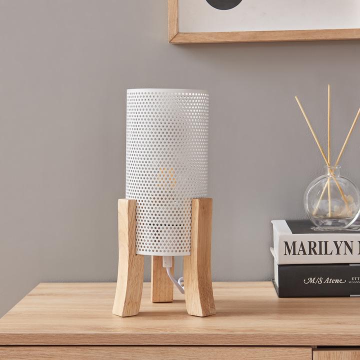 Image du produit Lux.Pro Tischleuchte Joelleldsvin 30x14x14 cm Weiss (E27)