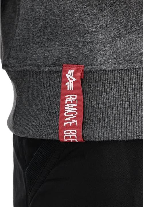 Produktbild Alpha Industries SL met halve rits voor heren Charcoal Heather/White (M)
