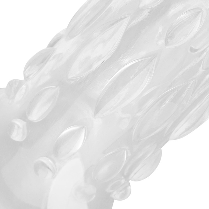 Image du produit Easytoys Manchon Pénien Ouvert à Côtes - Transparent