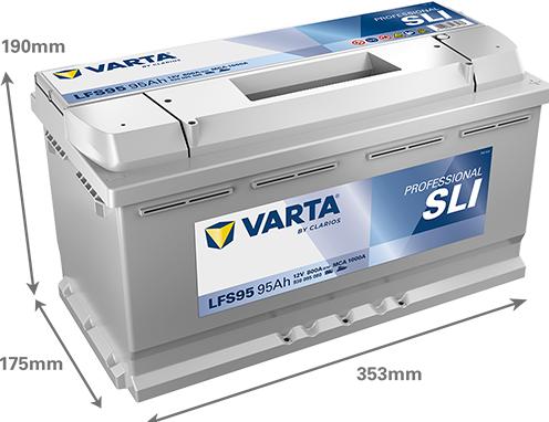 Varta LFS95 PROFESSIONAL SLI 930095080 95Ah (95 Ah)