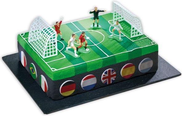 Image du produit Decocino Set de décoration de gâteaux terrain de football (7 x)