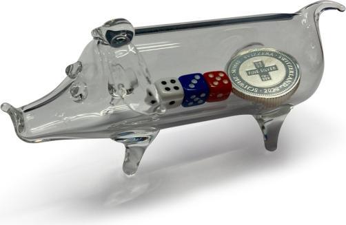 Actual product image Creativations Glückssäuli mit einem Silbervreneli-Piccolo