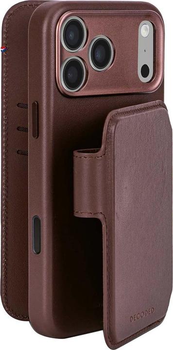 Image du produit Decoded Leather Detachable Wallet Apple iPhone 17 Pro Max Chocolate Brown (Apple iPhone 17 Pro Max)