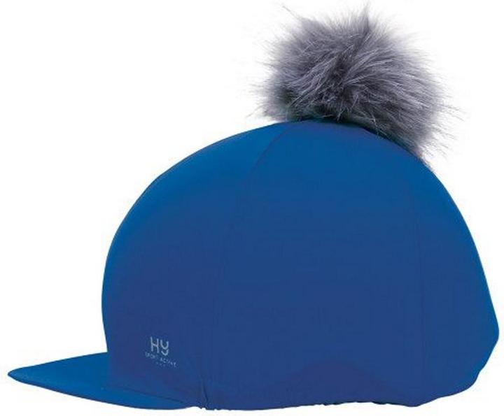 Produktbild Hy Equestrian Bommel Reithelmüberzug Kunstfell Austauschbar