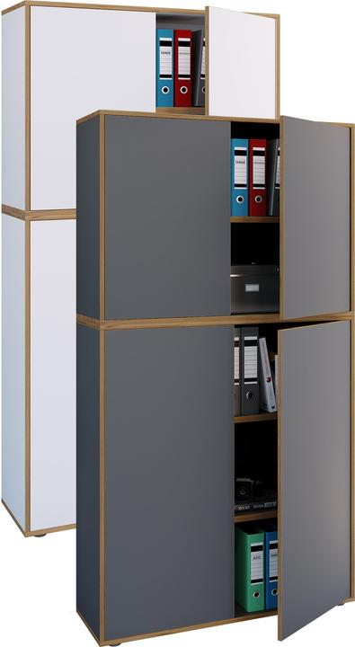 Actual product image VCM Office cupboard sideboard Salia 5-compartment B100 (100 x 33 x 183 cm)