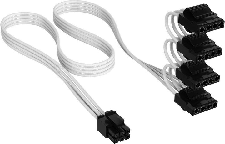 Image du produit Corsair Stromkabel PATA Power Weiss, 75 cm (75 cm)