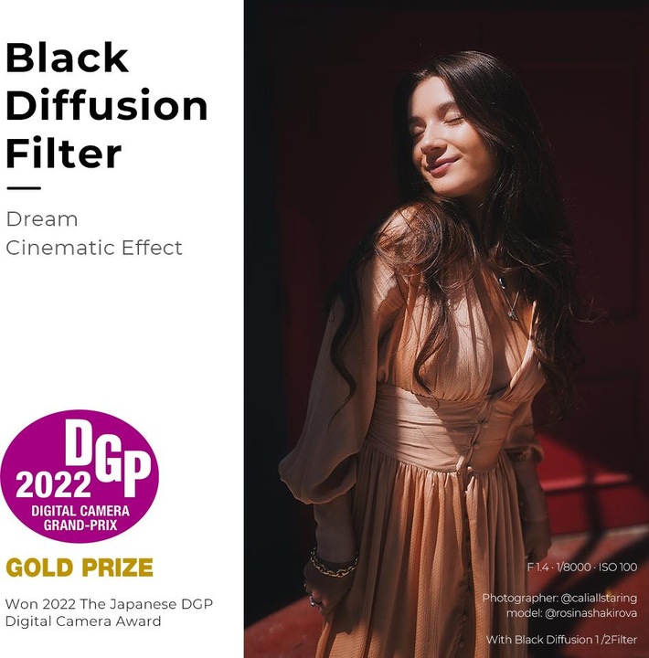 Image du produit K&F Concept Filtre K&F Filter Diffuser HD Black Mist 1/8 K&F 46mm 46 mm (46 mm, Filtre Black Mist)